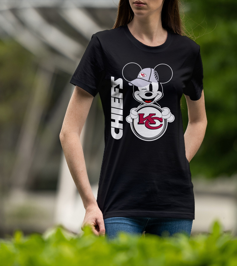 CHIEFS KC Mickey Mouse Hat T-Shirt