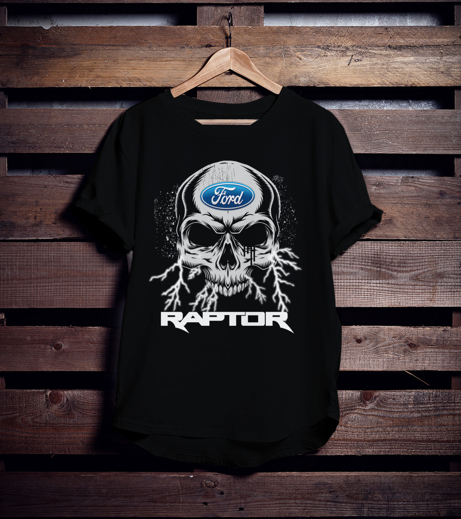 Ford Raptor Skull With Lightning T-Shirt