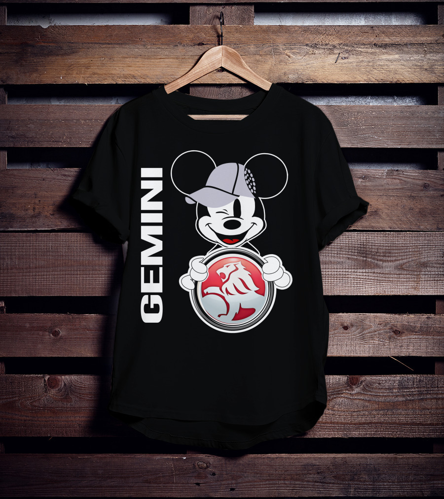 Gemini Mickey Holding Holden Lion T-Shirt