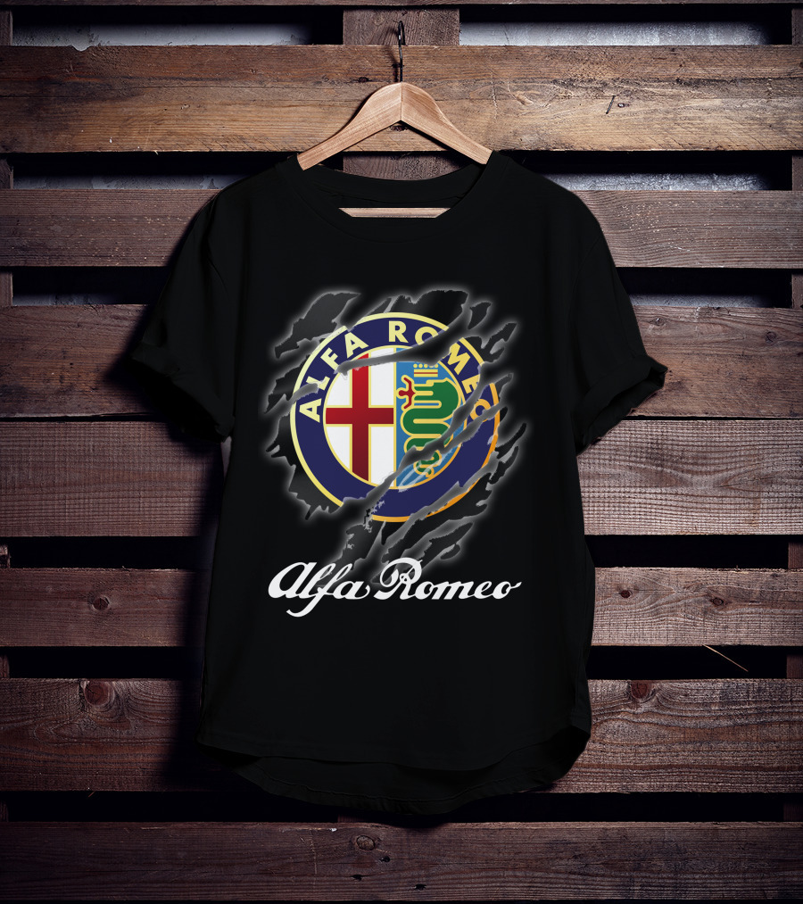 Alfa Romeo Logo With Claw Marks T-Shirt