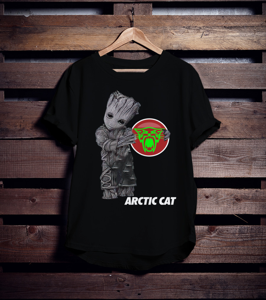 Arctic Cat Groot With Green Cat T-Shirt