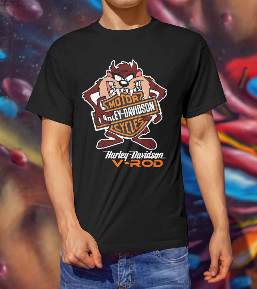 Harley Davidson V-Rod Taz Holding T-Shirt