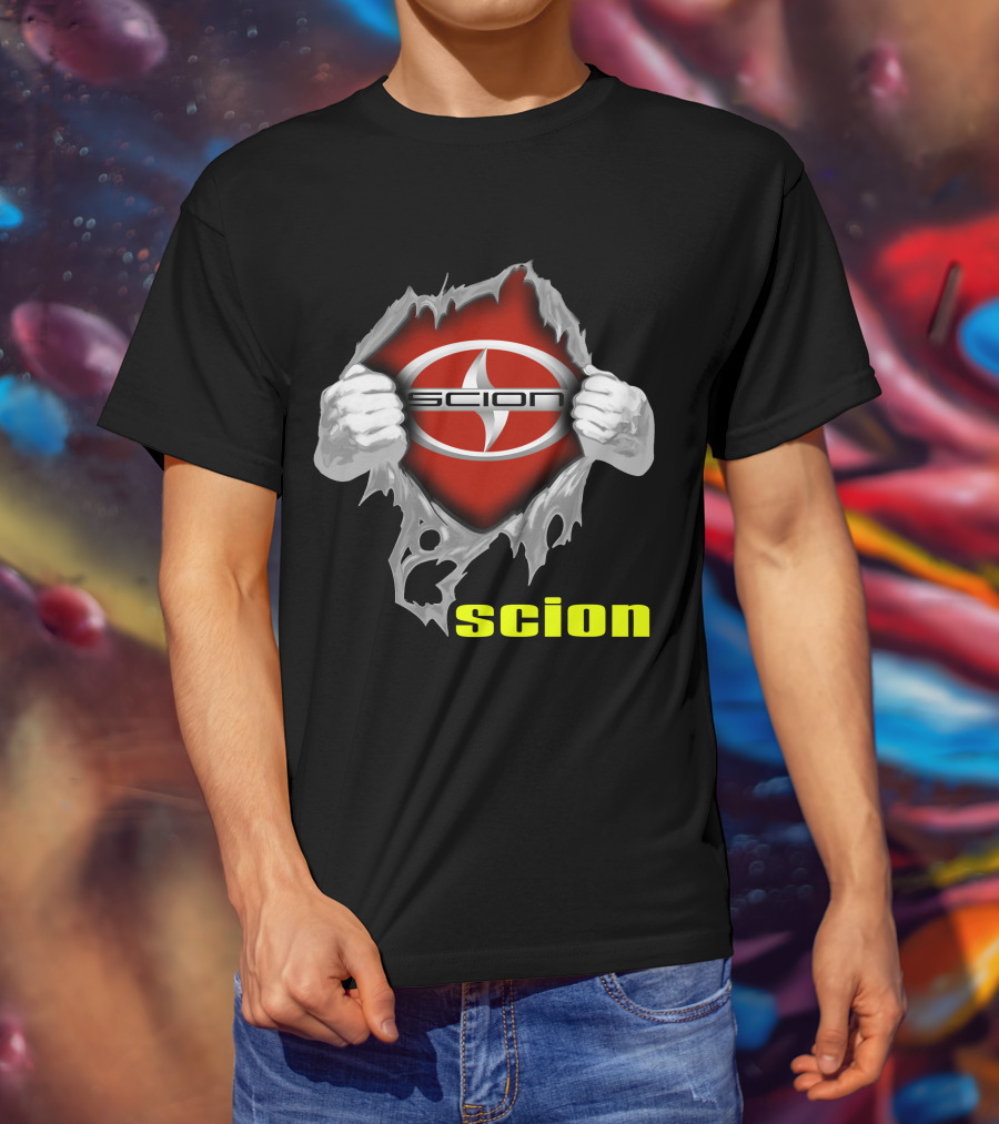 Scion Logo Ripping Through T-Shirt