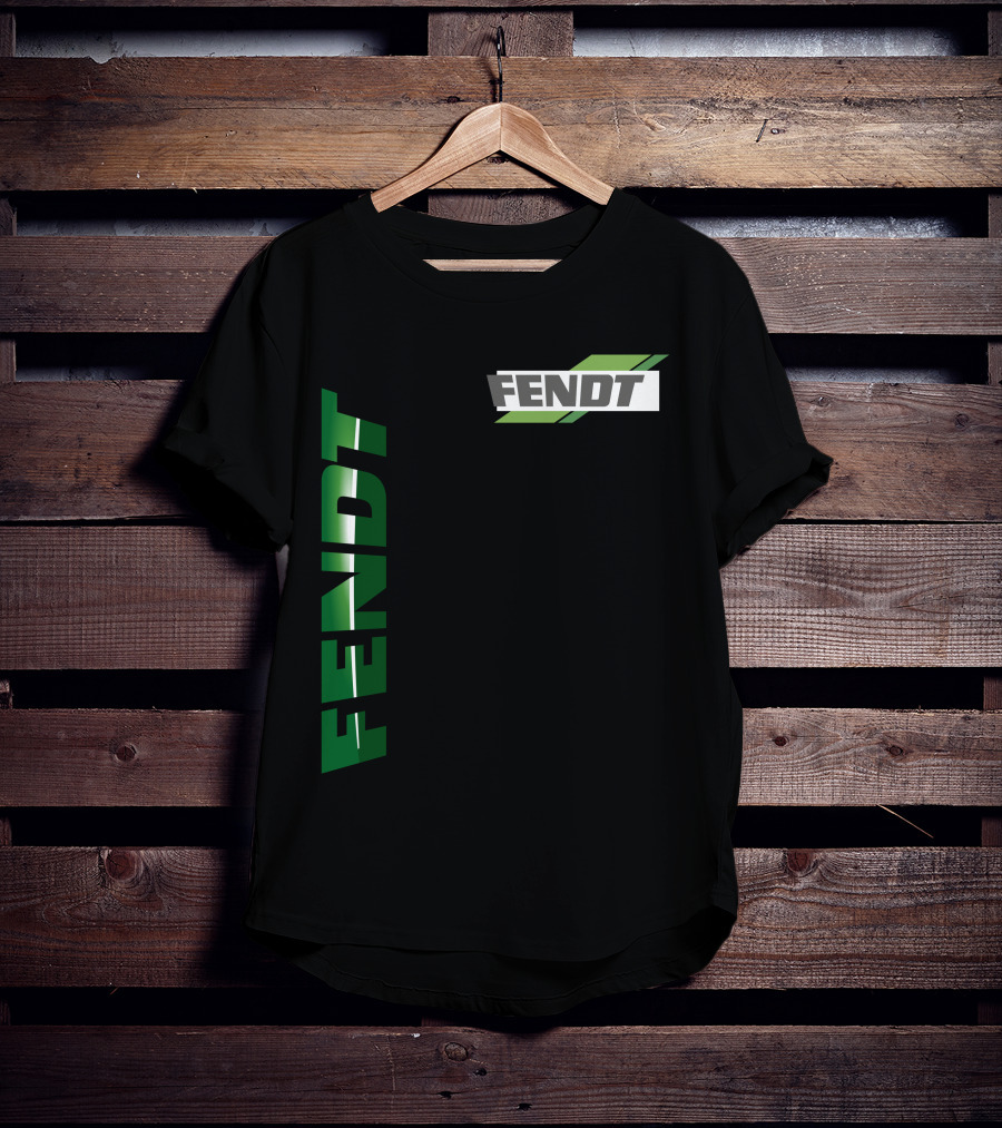 Fendt 01 Vertical And Diagonal Green T-Shirt