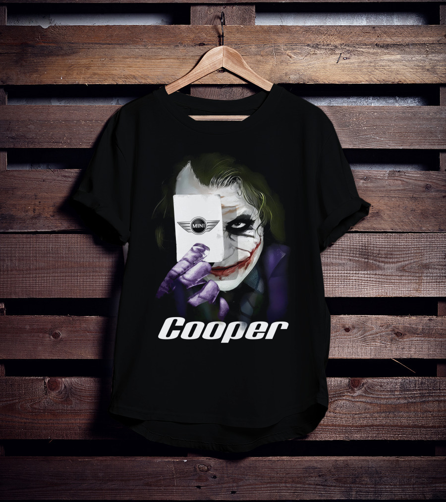 Cooper Joker Holding Mini Card T-Shirt