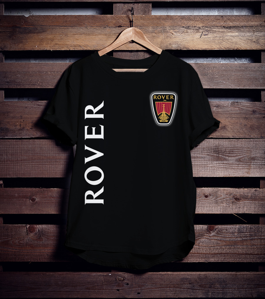 ROVER Emblem Vertical Text Classic T-Shirt