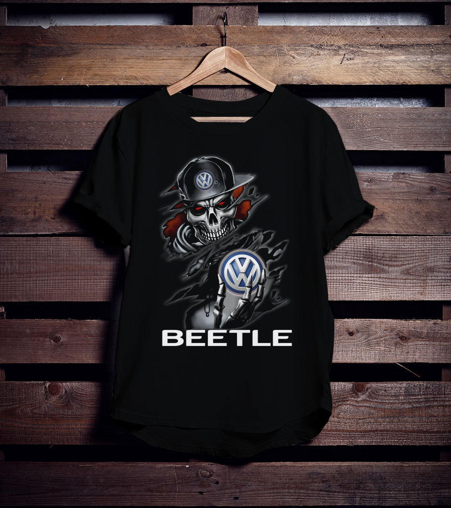 Volkswagen Beetle 08 Skull T-Shirt