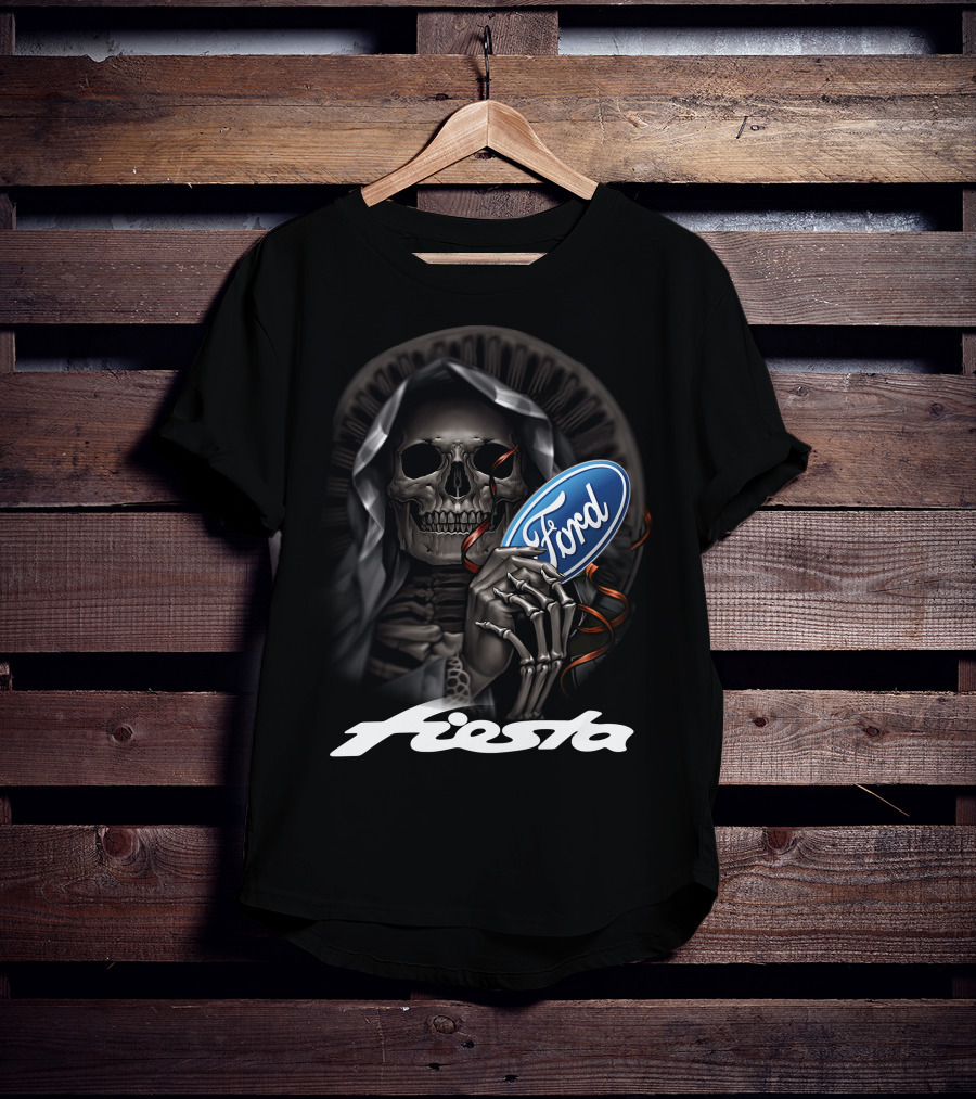 Ford Fiesta Skeleton Grim Reaper T-Shirt