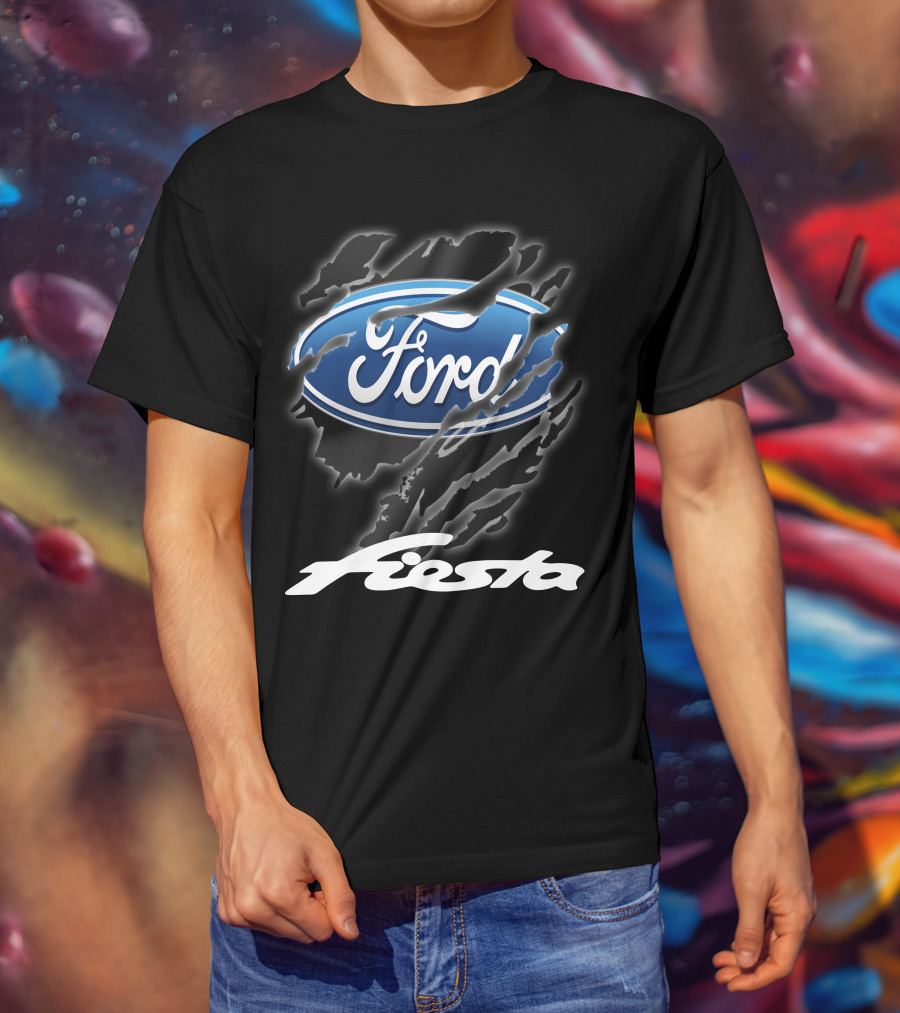 Ford Fiesta Logo With Scratch Effect T-Shirt