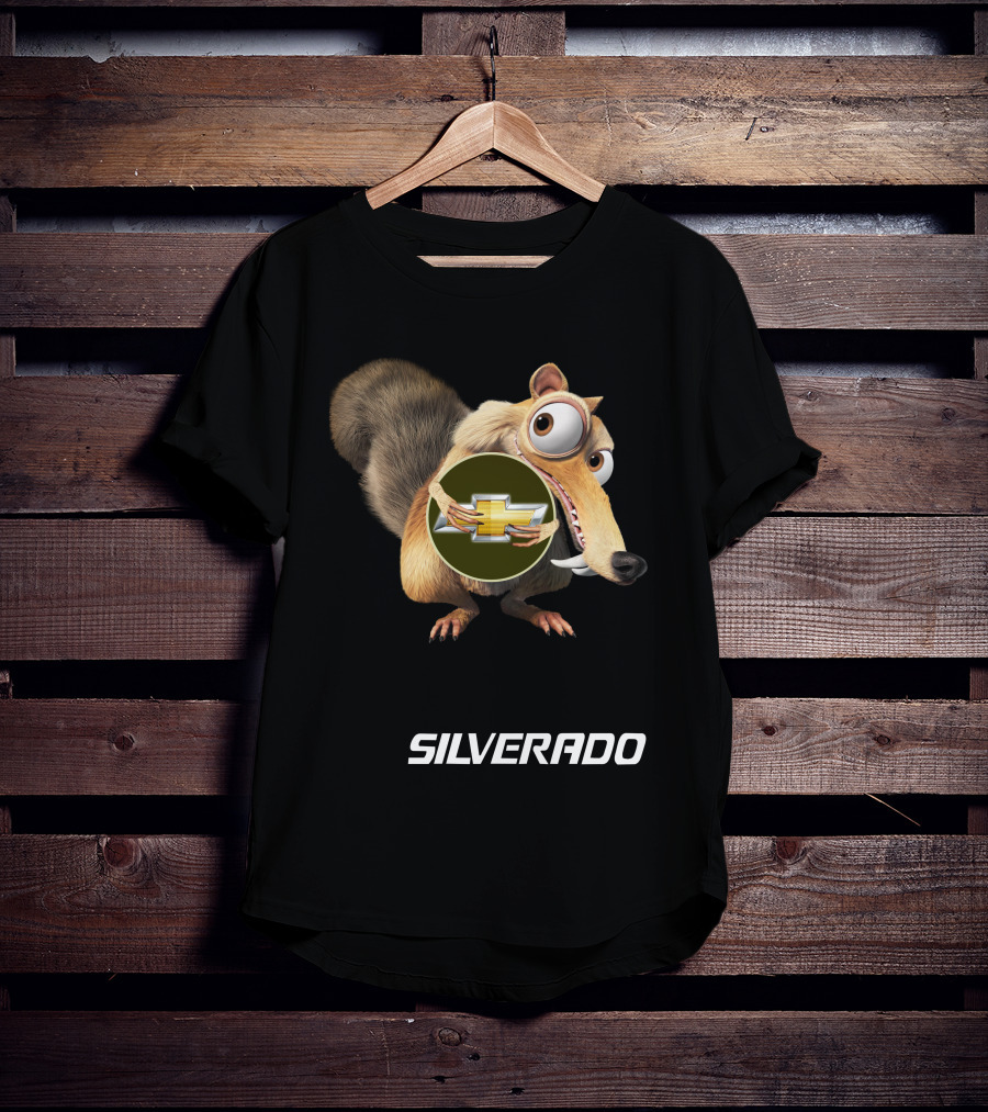 Silverado Scrat With Chevrolet T-Shirt