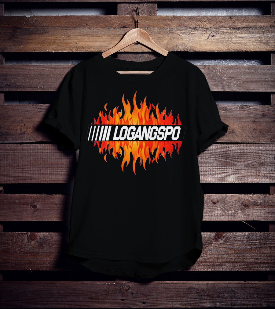 LOGANGSPO Red Orange Flames T-Shirt
