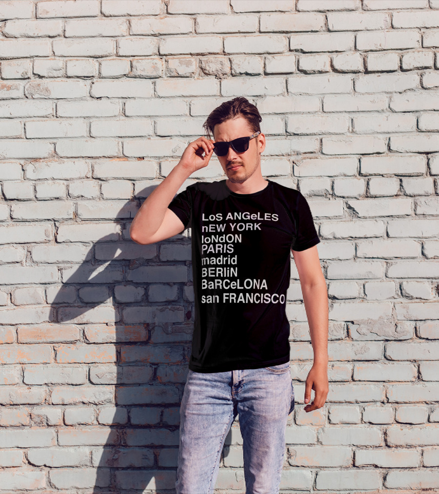 Anine Bing Paris Los Angeles New York London Madrid Berlin Barcelona San Francisco T-Shirt