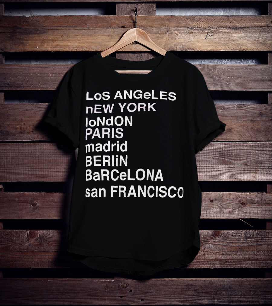 Anine Bing Paris Los Angeles New York London Madrid Berlin Barcelona San Francisco T-Shirt