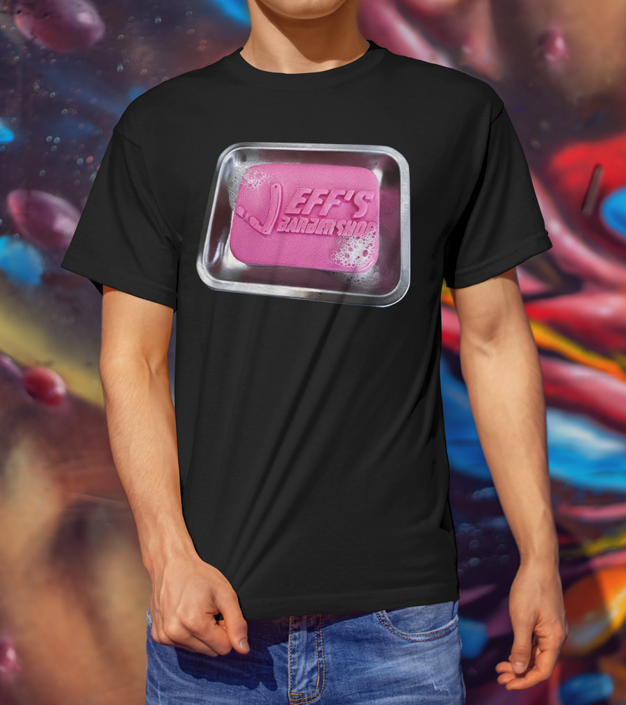 Jeff's Barbershop Soap In Tray T-Shirt