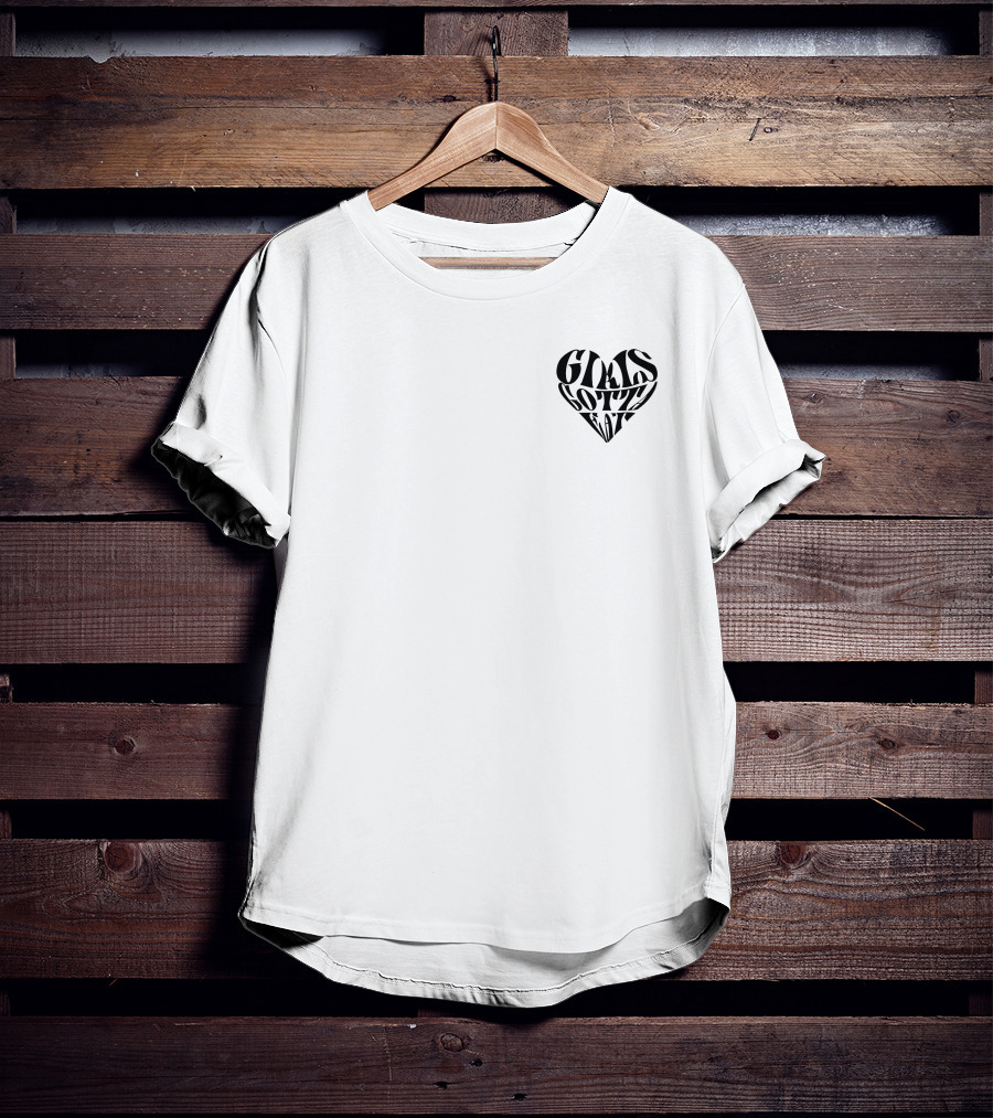 Girls Gotta Eat Heart Text GGE Merch T-Shirt