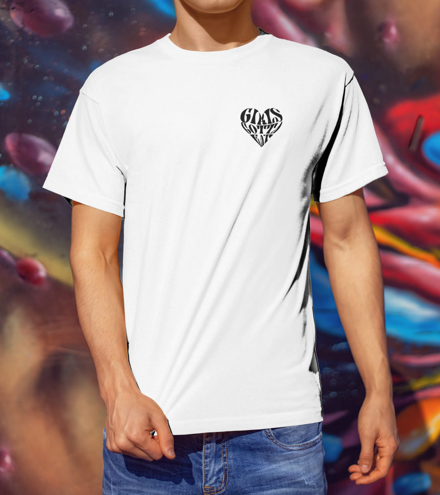 Girls Gotta Eat Heart Text GGE Merch T-Shirt