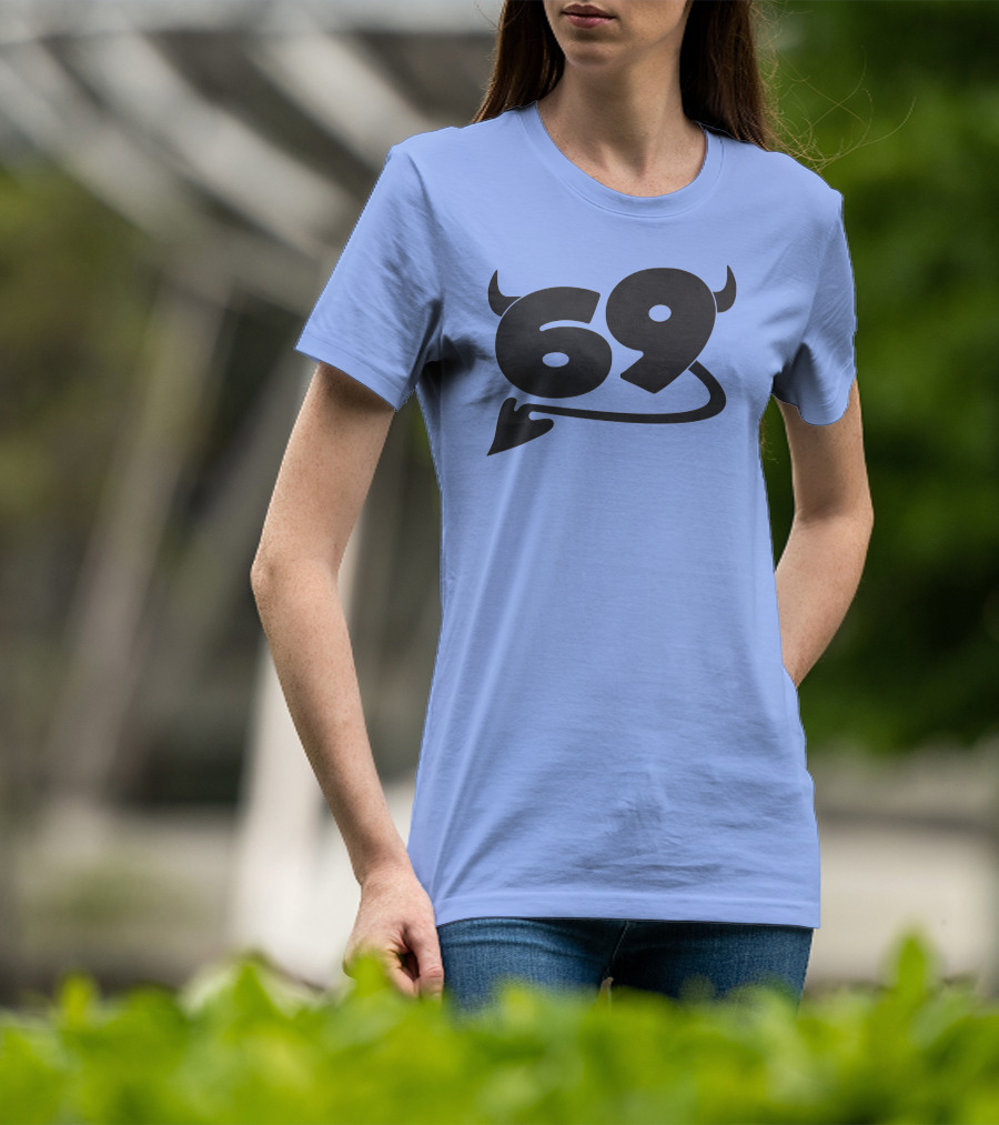 69 Devil Tail Horns King Princess Merch T-Shirt