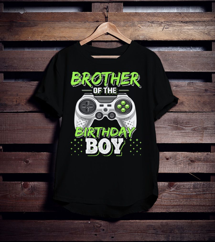 Brother Of The Birthday Boy Controller Gaming T-Shirt