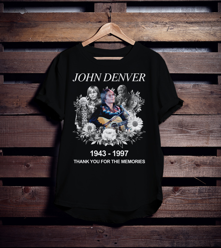 John Denver 1943-1997 Thank You For The Memories T-Shirt