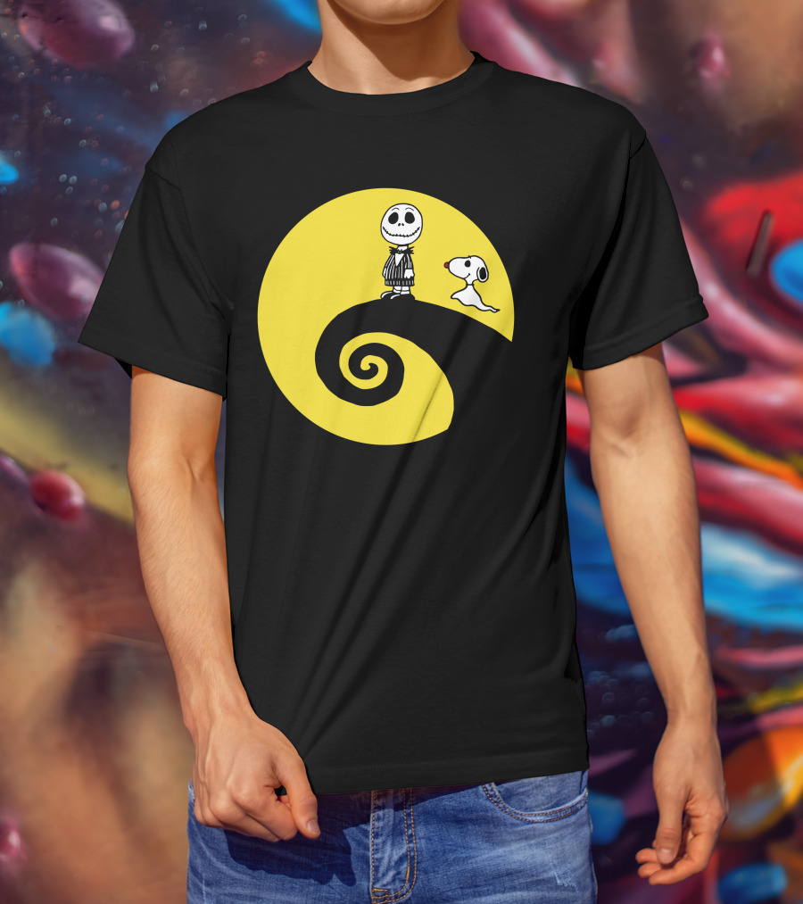 Jacksnop Nightmare Crossover With Dog On Spiral Hill T-Shirt