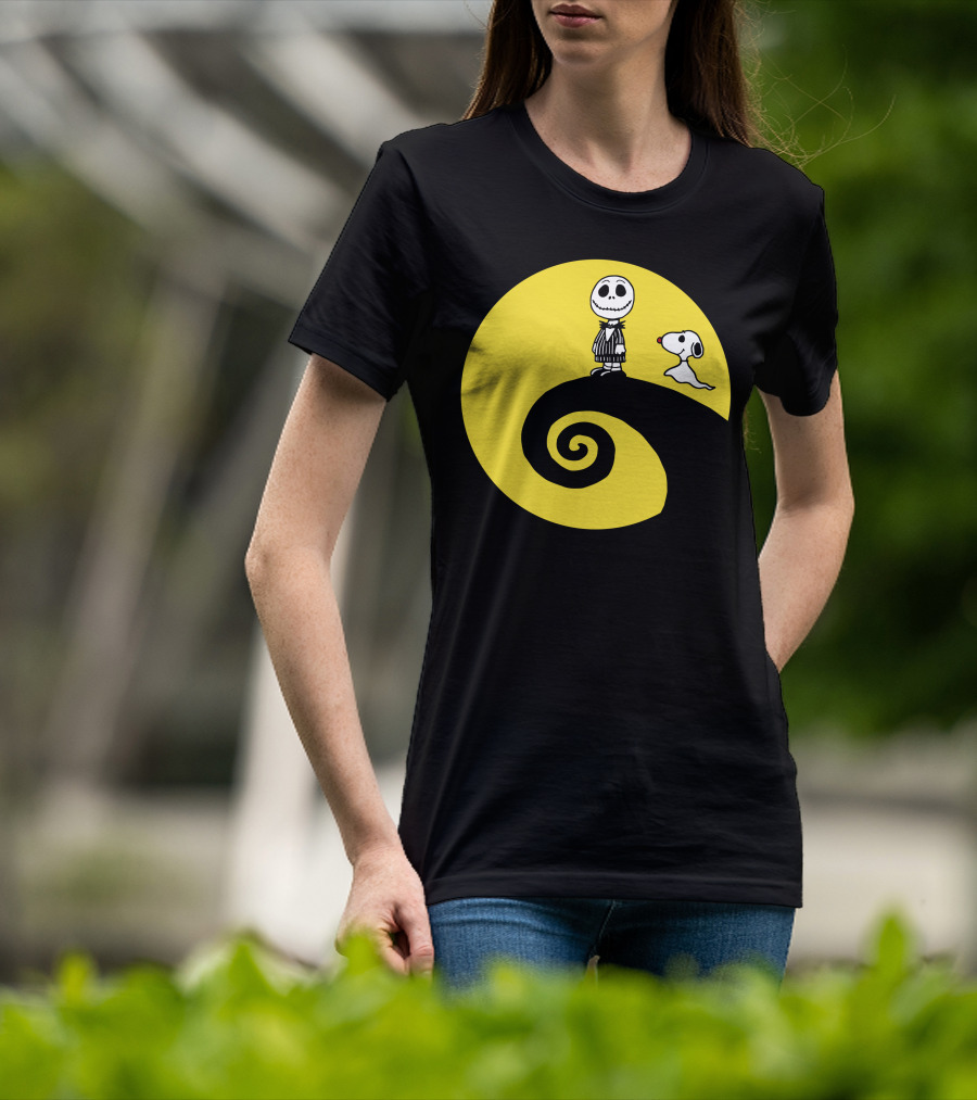 Jacksnop Nightmare Crossover With Dog On Spiral Hill T-Shirt