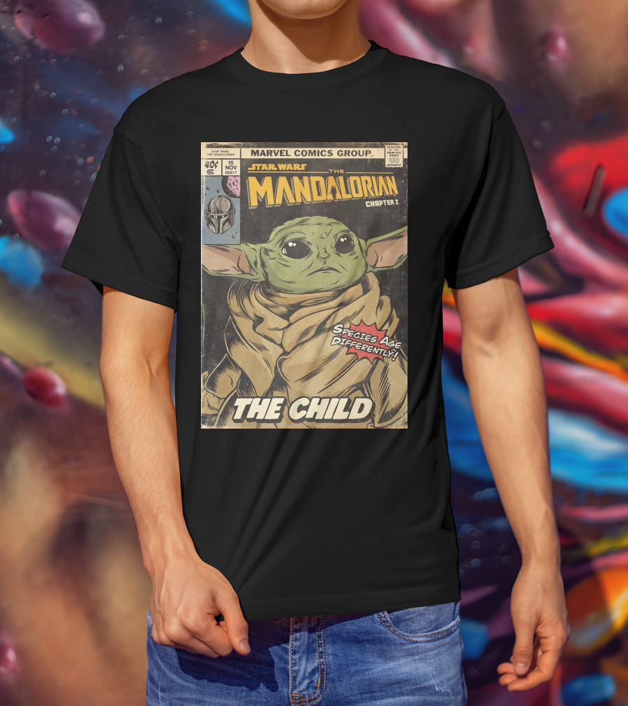 Marvel Comics Group Star Wars The Mandalorian Chapter 2 The Child Species Age Differently T-Shirt