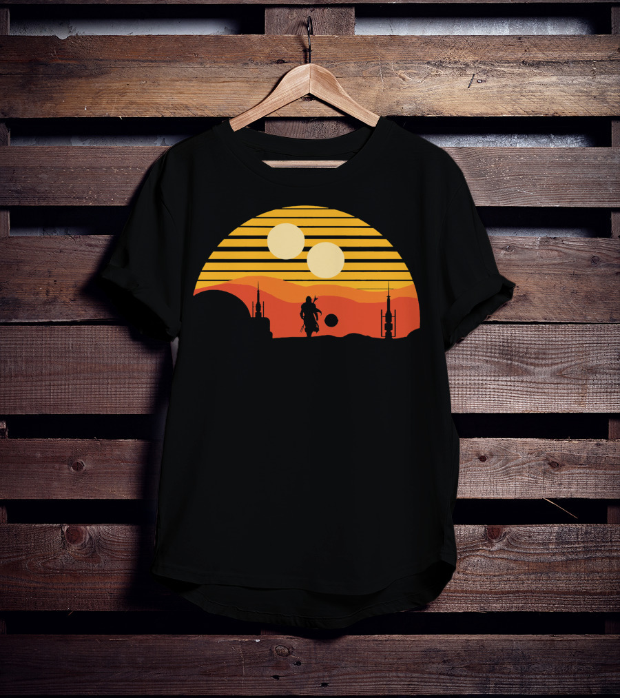 Only Today Two Suns Desert Warrior Scene T-Shirt