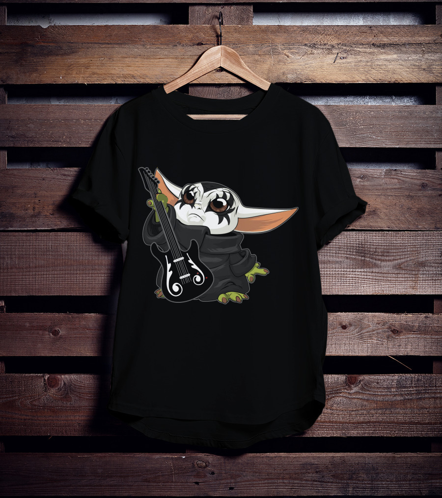 Only Today Kiss Rock Alien Guitar Jam T-Shirt