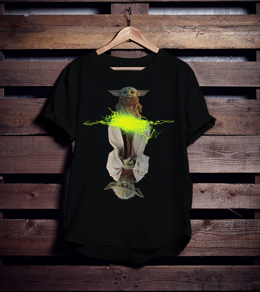 Only Today Yoda And Baby Yoda Force Energy T-Shirt