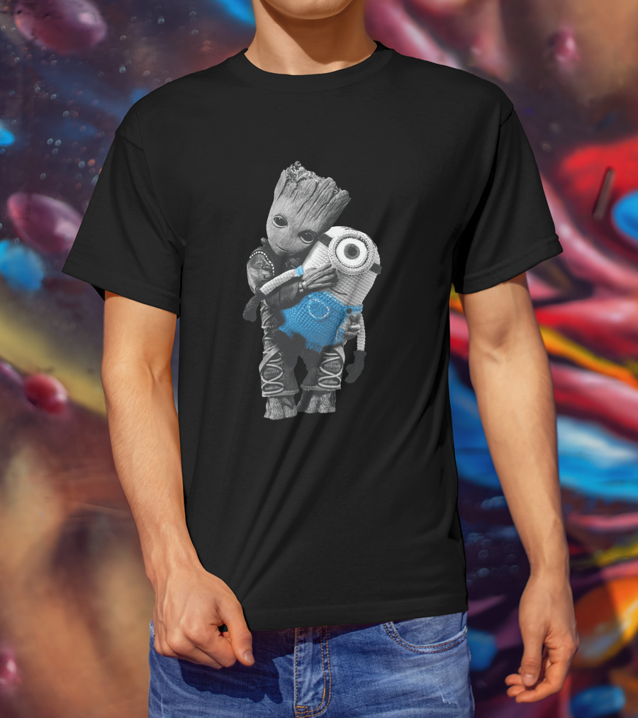 Only Today Groot Hugging Minion T-Shirt