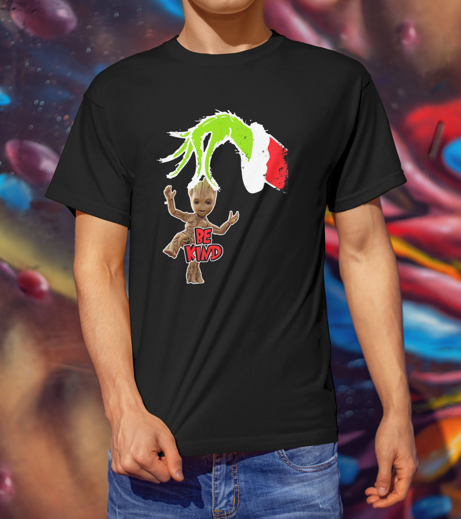 Be Kind Only Today Groot And Grinch Inspired T-Shirt