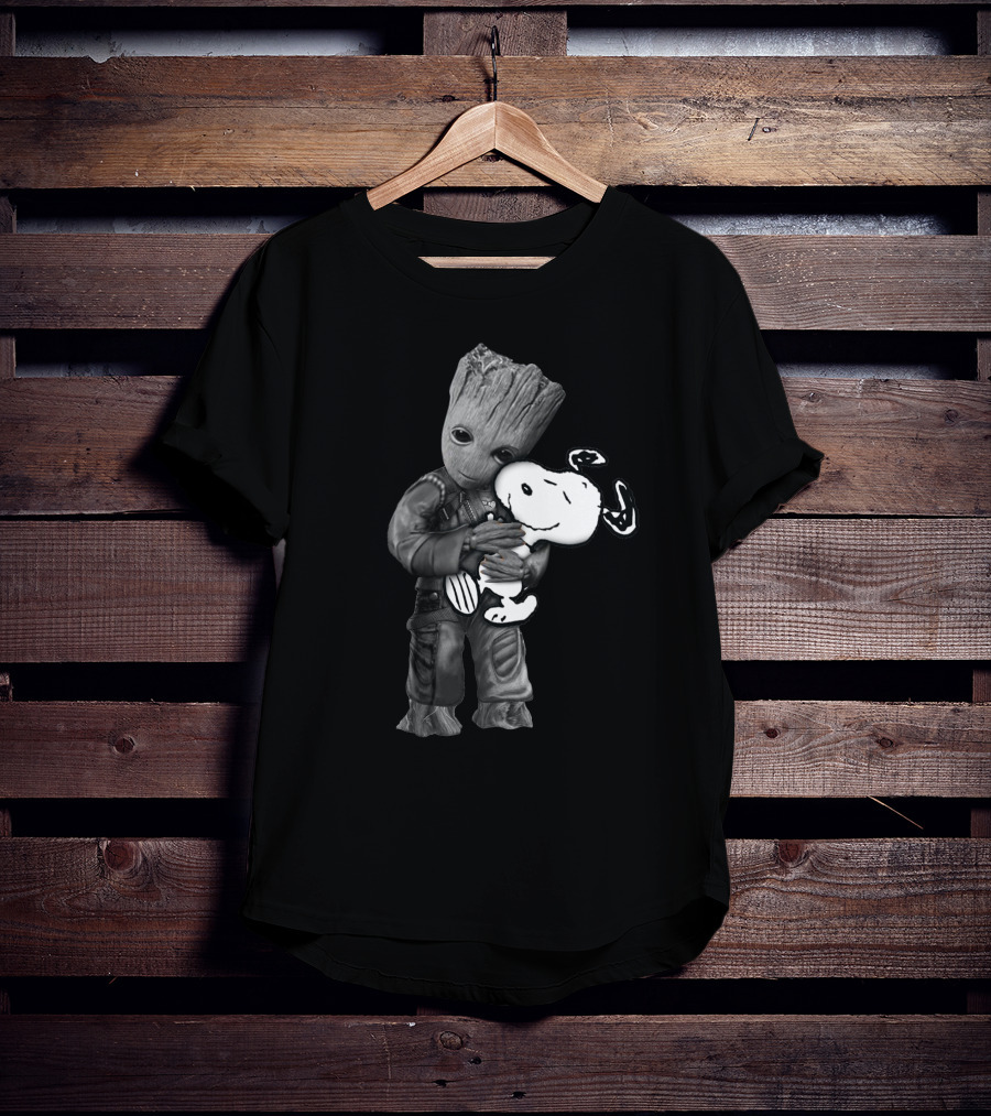 Groot Hugging Snoopy Only Today T-Shirt