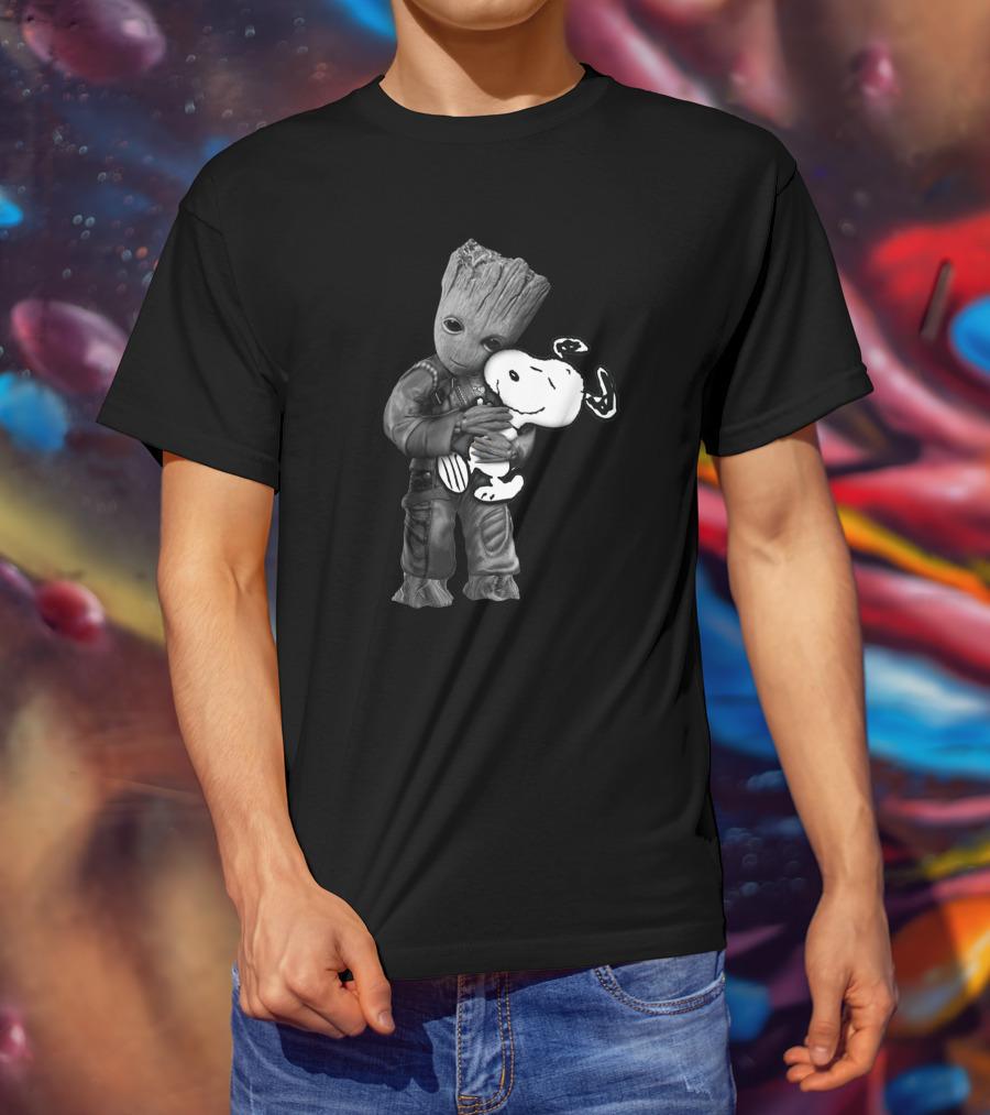 Groot Hugging Snoopy Only Today T-Shirt