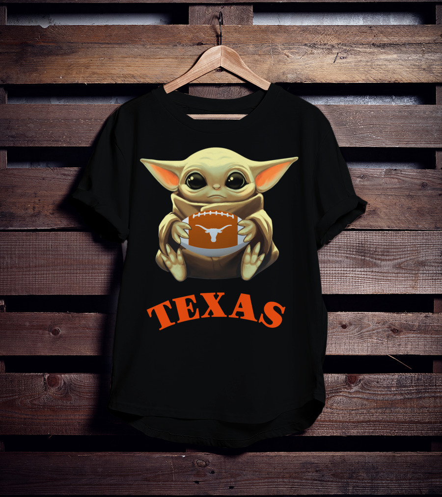 Texas 3 Football Fandom Yoda Style T-Shirt
