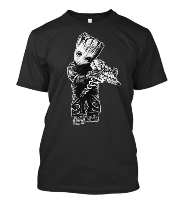 Groot Caduceus Guardians T-Shirt