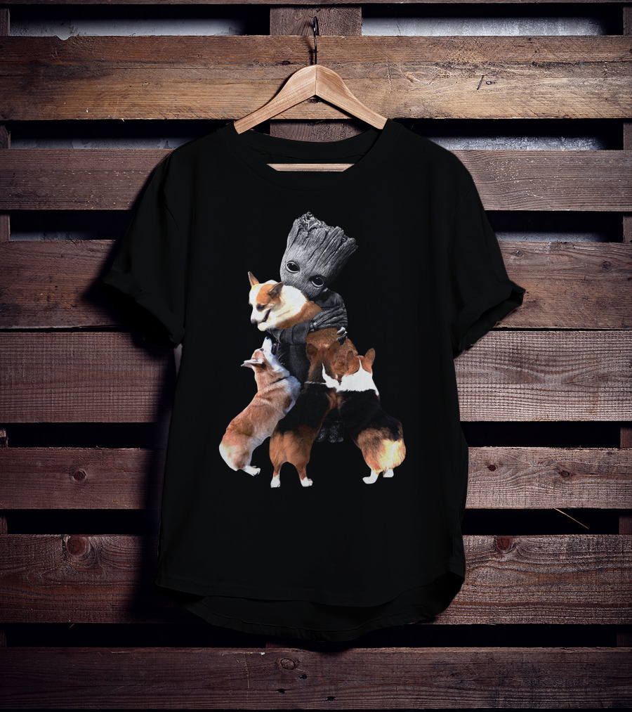 Corgi Hug Guardians T-Shirt