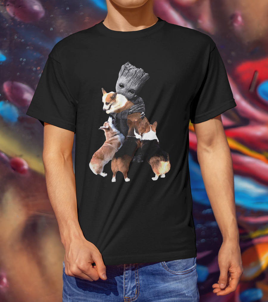 Corgi Hug Guardians T-Shirt