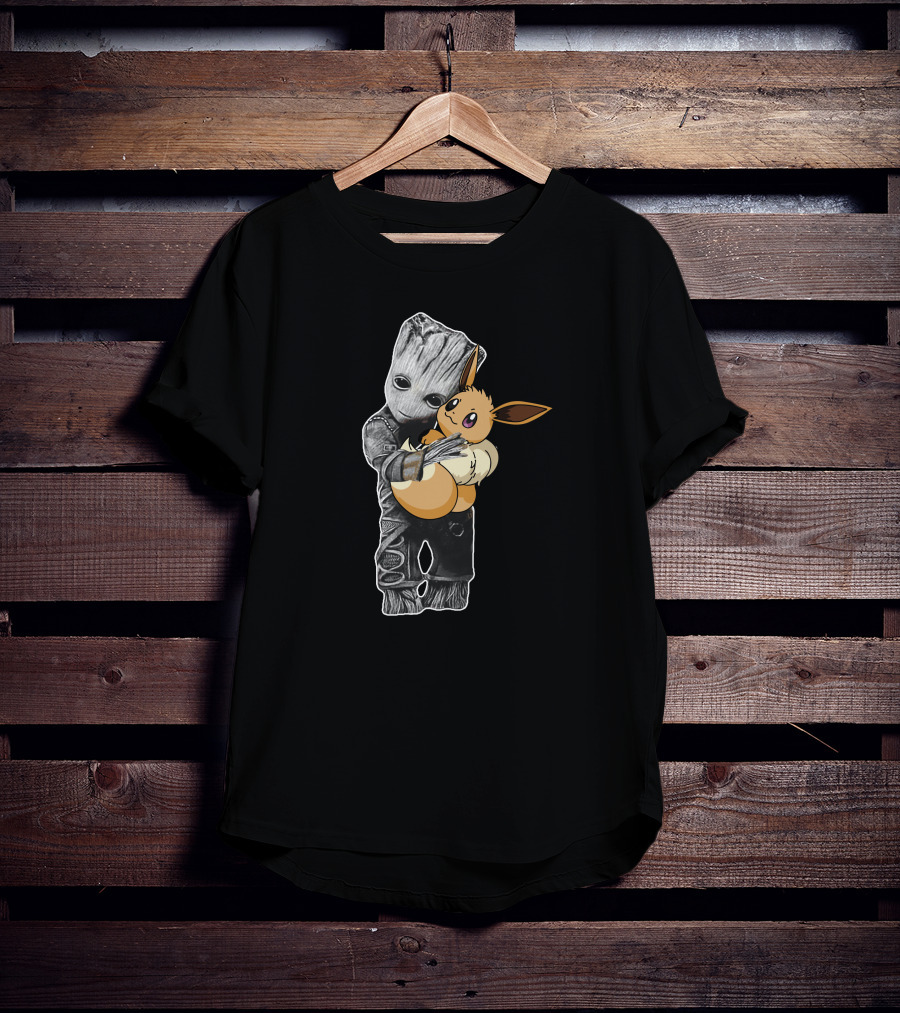 Groot Hugging Eevee T-Shirt
