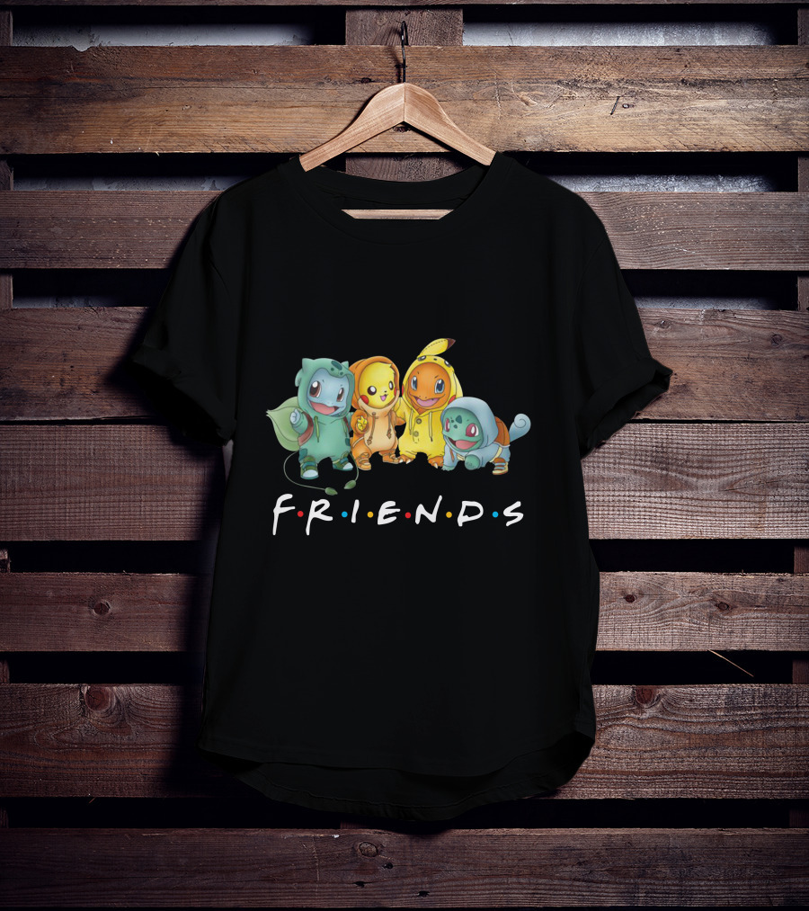 Friends Only Today Pokemon Crossover T-Shirt