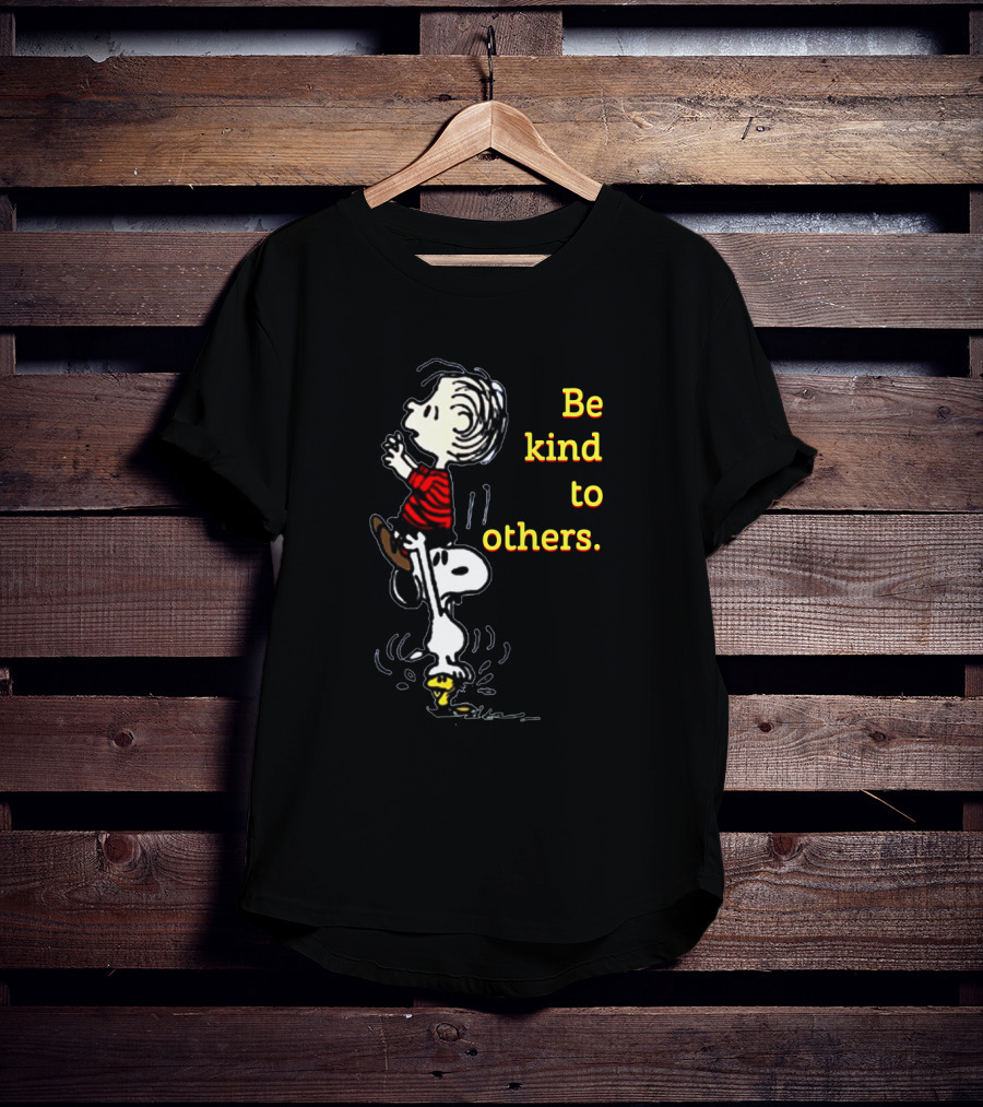 Be Kind To Others Snoopy And Linus Charlie Brown Peanuts Cartoon Image T-Shirt