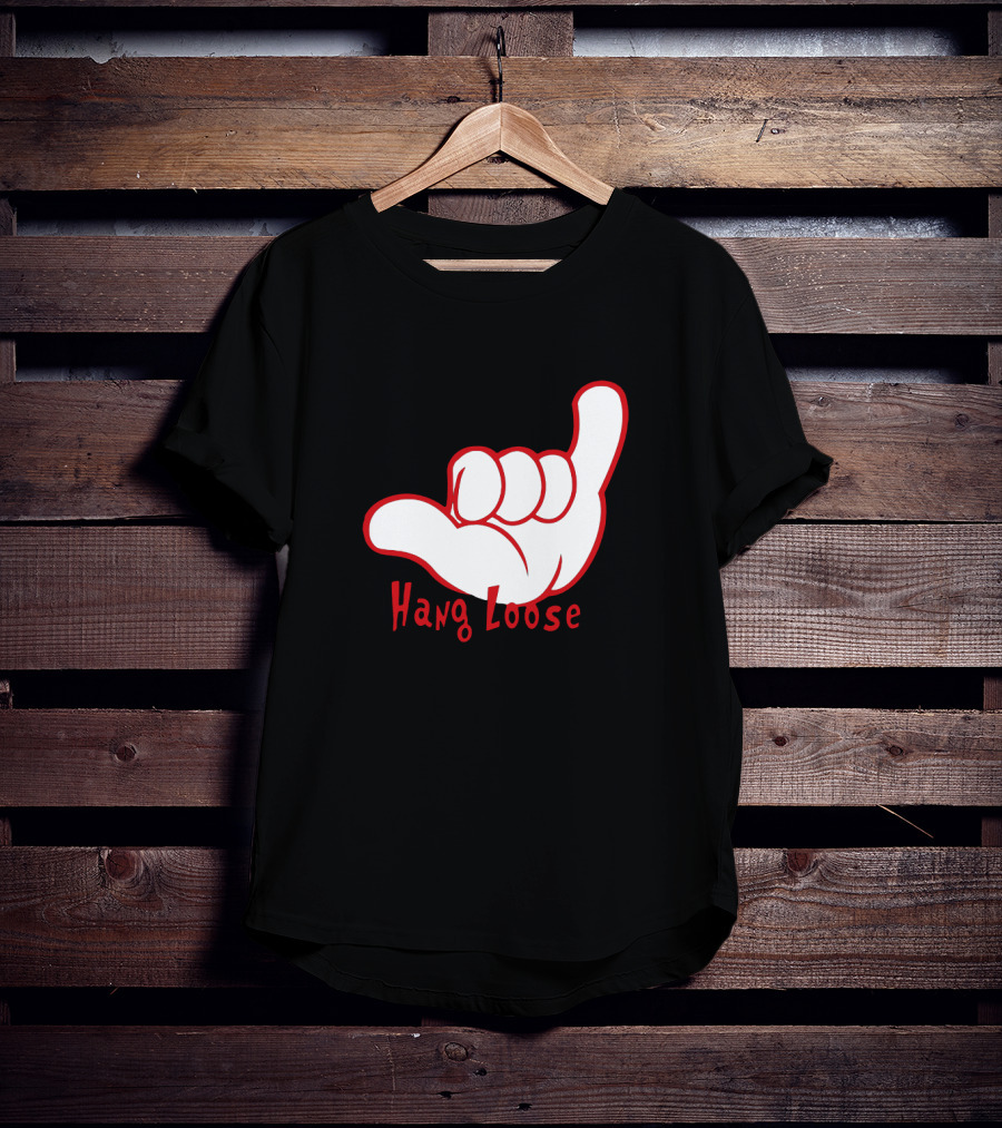 Hang Loose Shaka Hand Gesture Beach Vibes T-Shirt