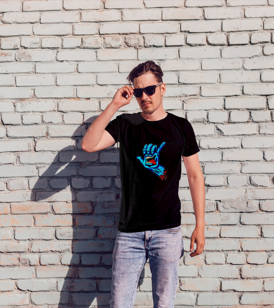 Santa Cruz Screaming Hand Hang Loose Gesture T-Shirt