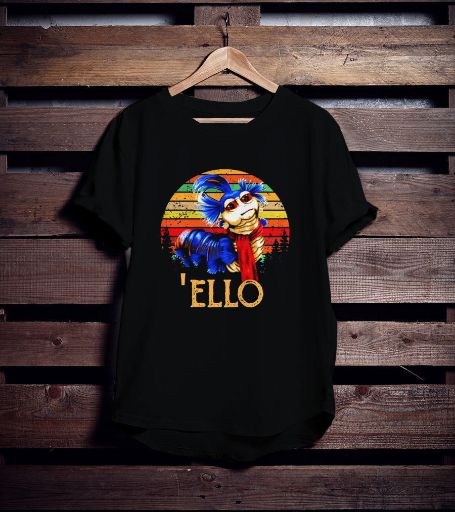 Labyrinth 'Ello Worm Retro Sunset T-Shirt