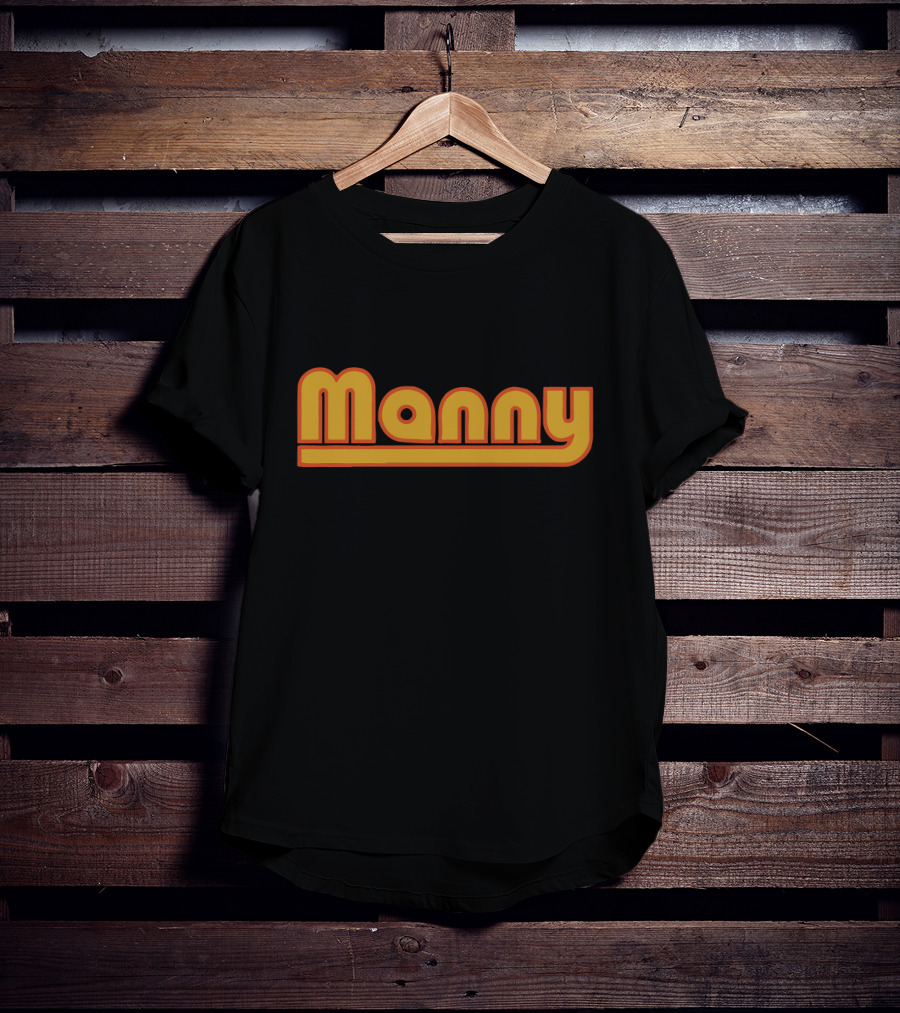 Manny Machado Fans Retro Style Manny Text T-Shirt