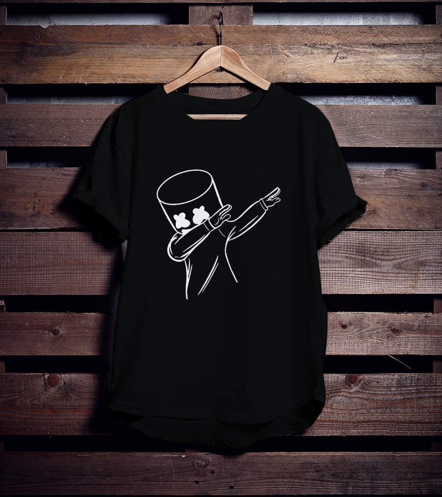 Marshmallow Dabbing Cartoon Icon With X-Eyes T-Shirt