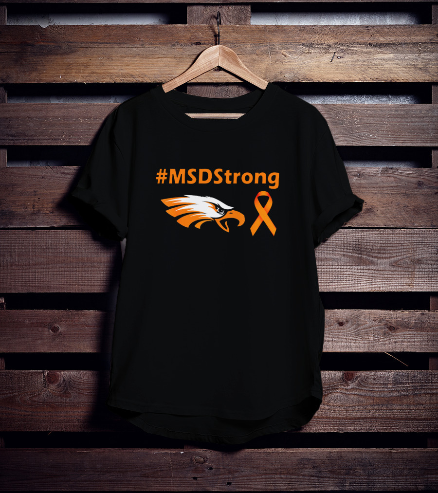 #Msdstrong Orange Ribbon Eagle T-Shirt