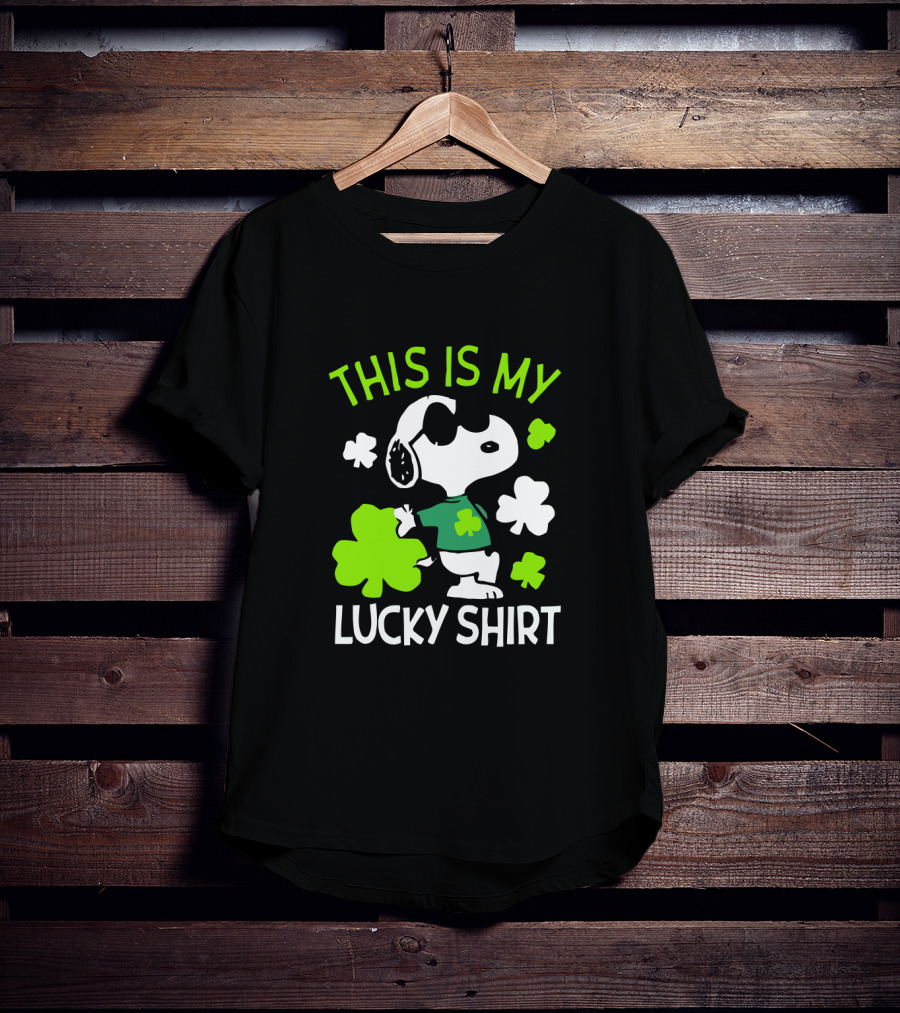 Peanuts Snoopy This Is My Lucky St Patrick T-Shirt