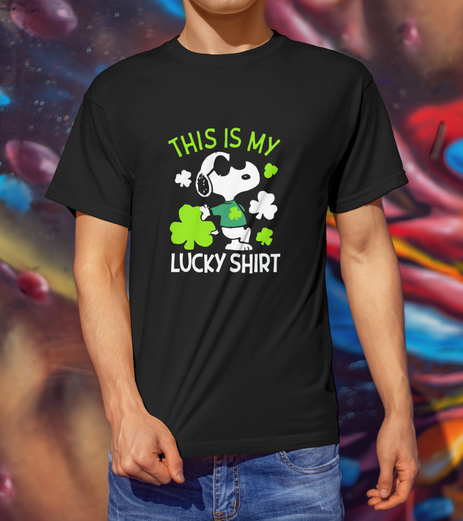 Peanuts Snoopy This Is My Lucky St Patrick T-Shirt