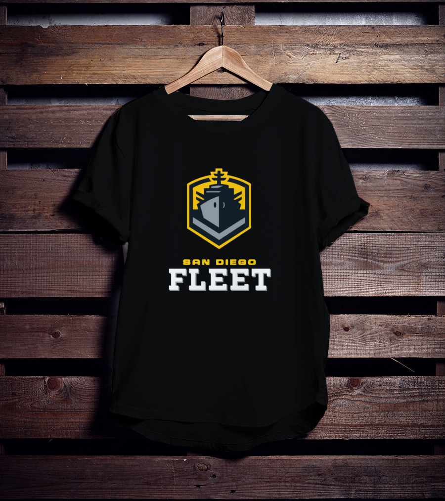 San Diego Fleet Logo With Ship Emblem T-Shirt