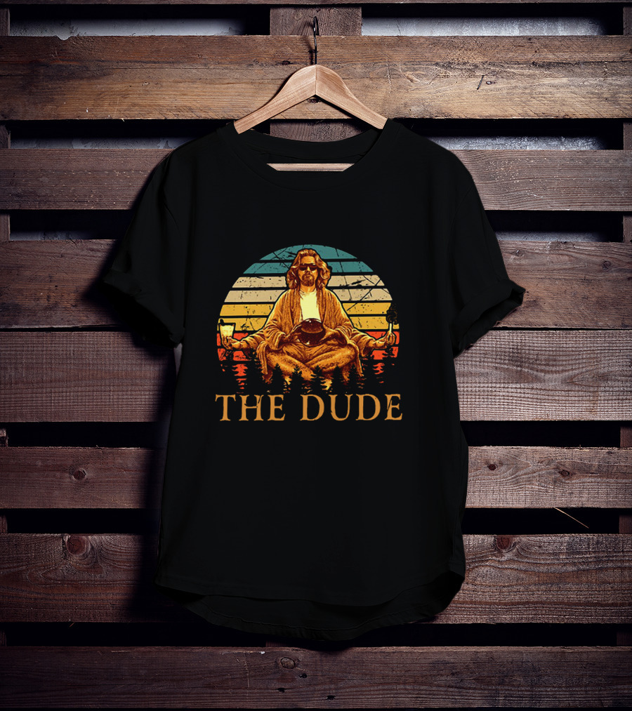 The Big Lebowski The Dude Retro Sunset Zen T-Shirt